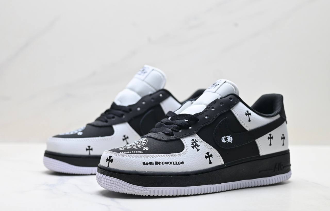 Обувки Air Force ‘07 Chrome Hearts Black/White