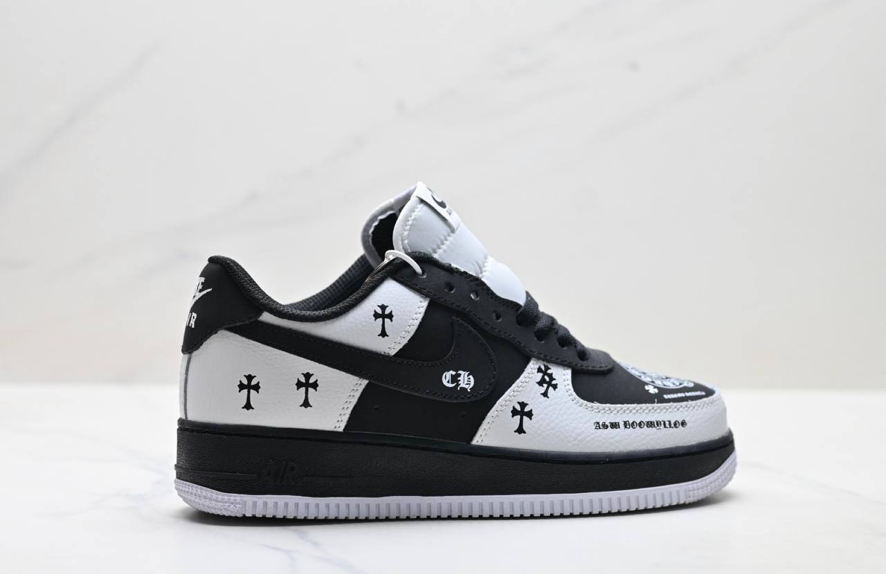 Обувки Air Force ‘07 Chrome Hearts Black/White