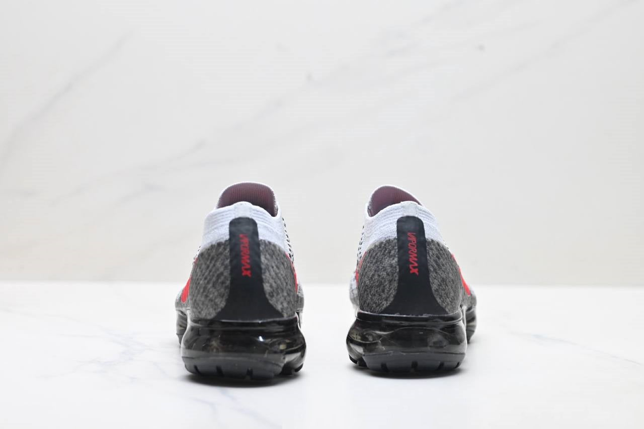 Обувки Air VaporMax Flyknit Platinum Red Black