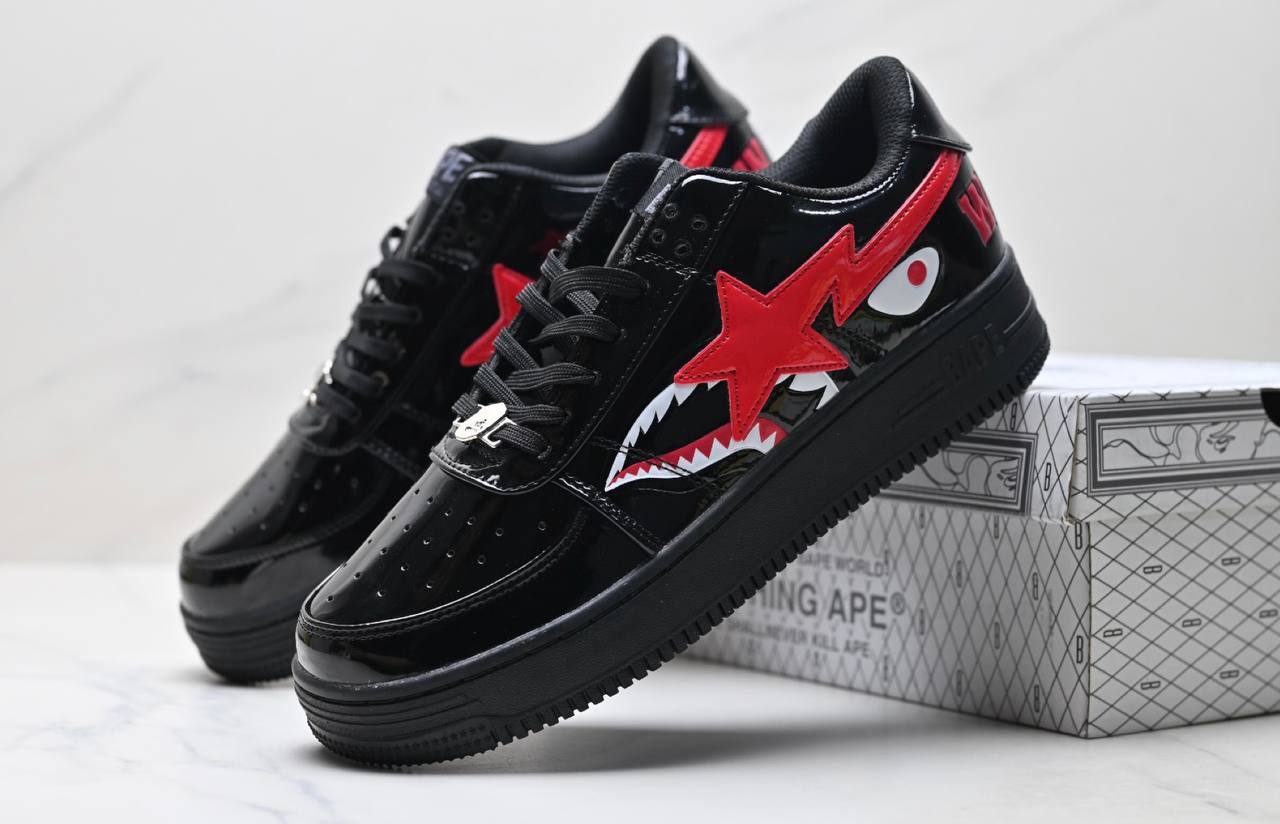 Обувки BAPE Sta Low "Shark Black"