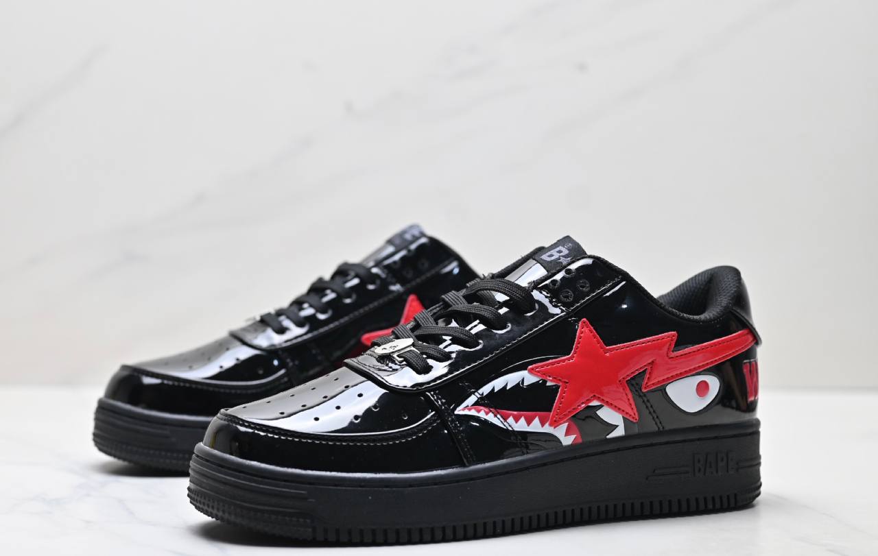 Обувки BAPE Sta Low "Shark Black"