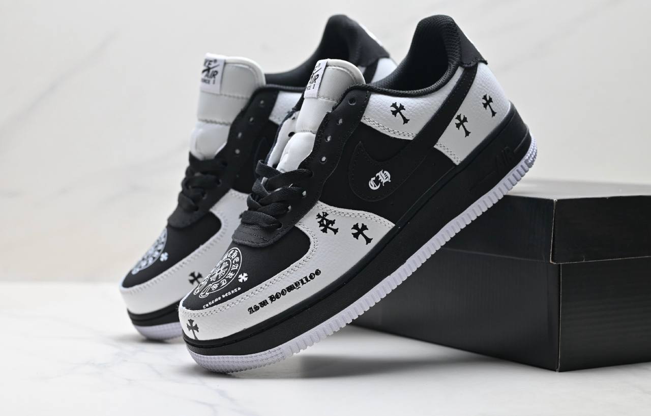 Обувки Air Force ‘07 Chrome Hearts Black/White